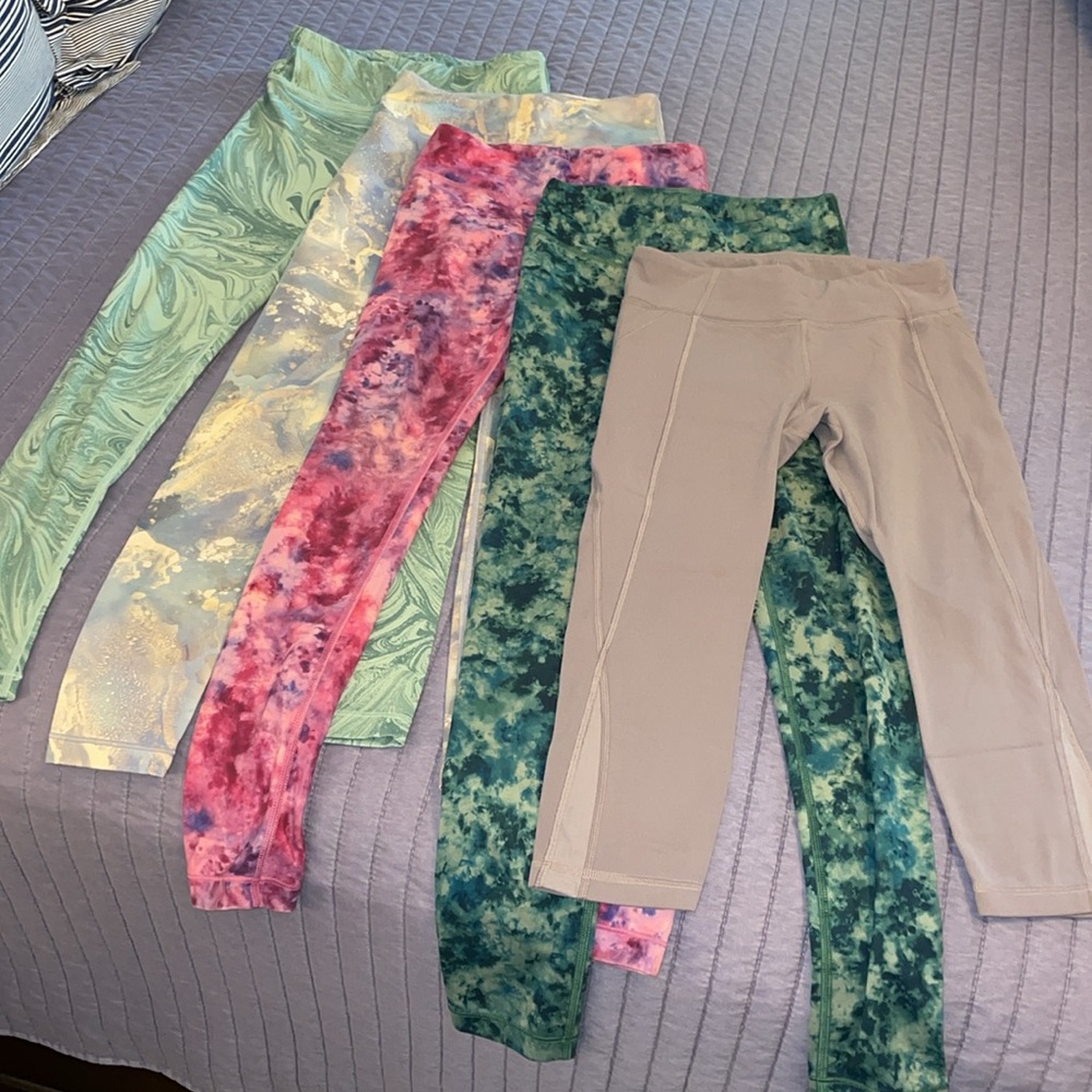 Lot of Like new Athleta Girls leggings size M